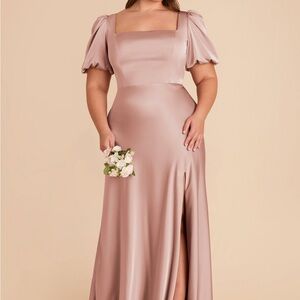 Nasty Gal Collection Satin Maxi Dress – Blush Pink Womens Size 10